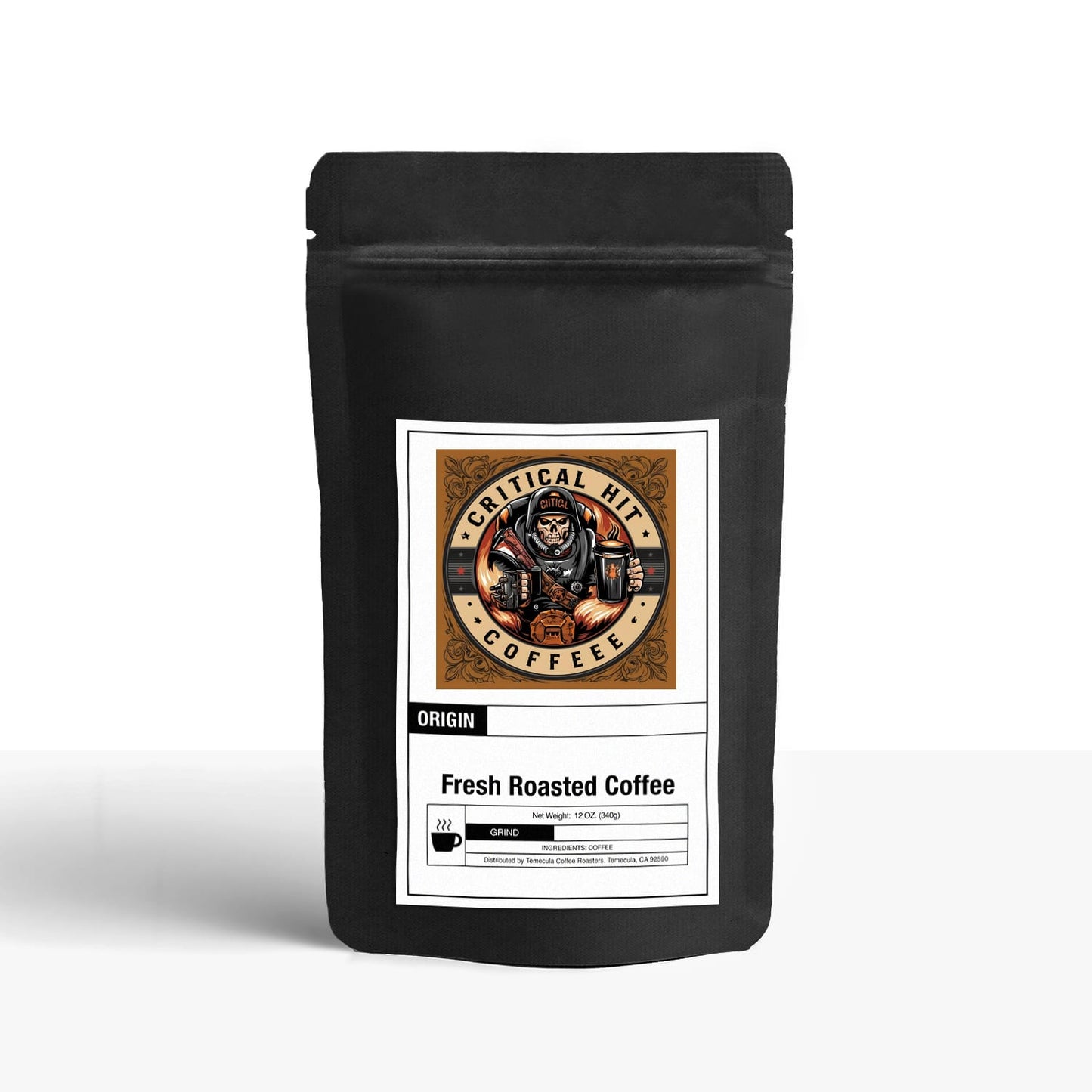 Hit Crit Coffee: 100 % Asian Plateau Blend - Free Shipping - Small Batch Roasted
